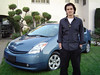 Orlando Bloom and his low-emissions Toyota Prius