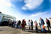 Visitors line up to get into EcoVelocity